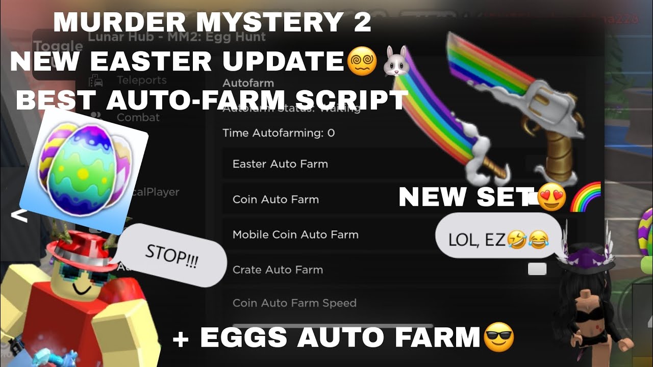 NEW Murder Mystery 2 Script, AUTO FARM + DUPE SCRIPT HACK *MM2 SCRIPT