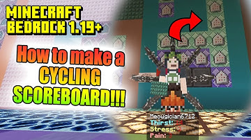 How to make a Cycling Scoreboard - Minecraft Bedrock 1.19+