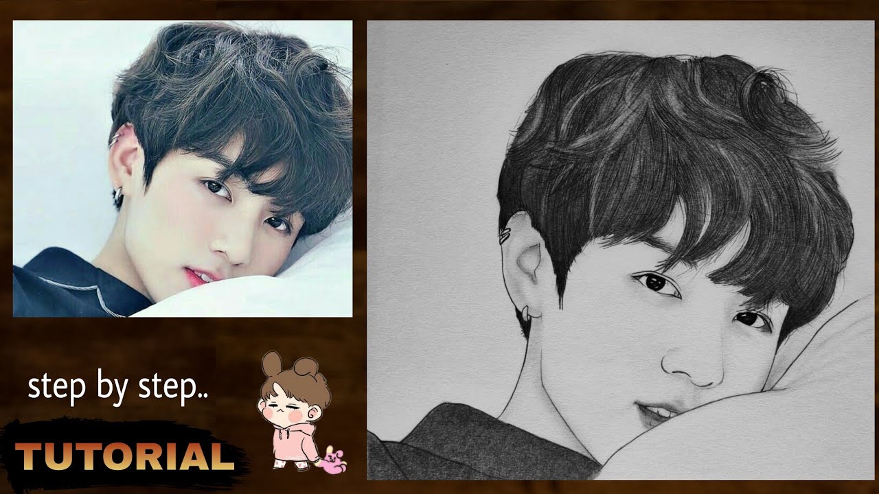 Download How To Draw BTS Jungkook Drawing Tutorial | Face D