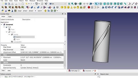 081 FreeCAD 0 20 making a cam groove