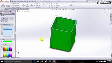 Solid Work Practice ( pen pot part 2)