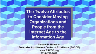How-To Move Into The Information Age | The 12 Attributes To Consider