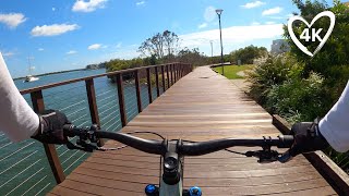 Northern Gold Coast Bike Ride On A Super Hot Day - Paradise Point &amp; Hollywell - Virtual Bike Ride 4K