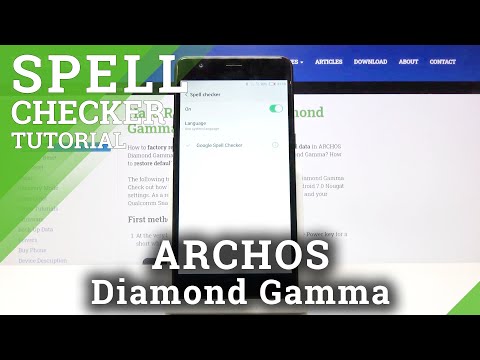 How to Enable Spell Checker on ARCHOS Diamond Gamma – Open Text Correction Options