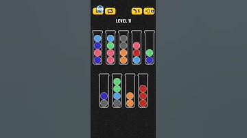 BALL SORT PUZZLE | LEVEL 11 | MOBILE GAMEPLAY | OFFLINE - ONLINE GAME