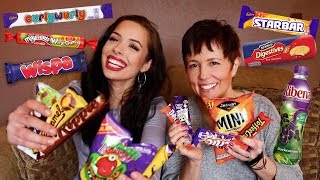 AMERICANS TRYING BRITISH CANDY AND SNACKS!