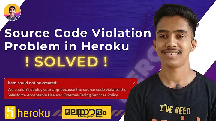 How to solve Source Code Violates Heroku Policy issue 😭 | Heroku Ban | Malayalam