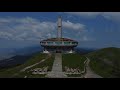 Buzludzha Monument.  Monument House of the Bulgarian Communists. DRONE! - Kazanlak Bulgaria - ECTV