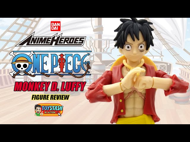 Anime Heroes Monkey D. Luffy One Piece Action Figure by Bandai 