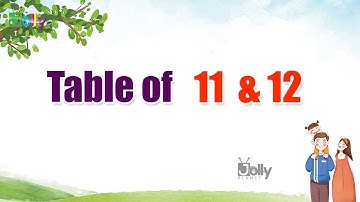 Learn Tables 11 and 12 for Kids in English | Multiplication Tables/ Table of 11 | 12 Table  for kids