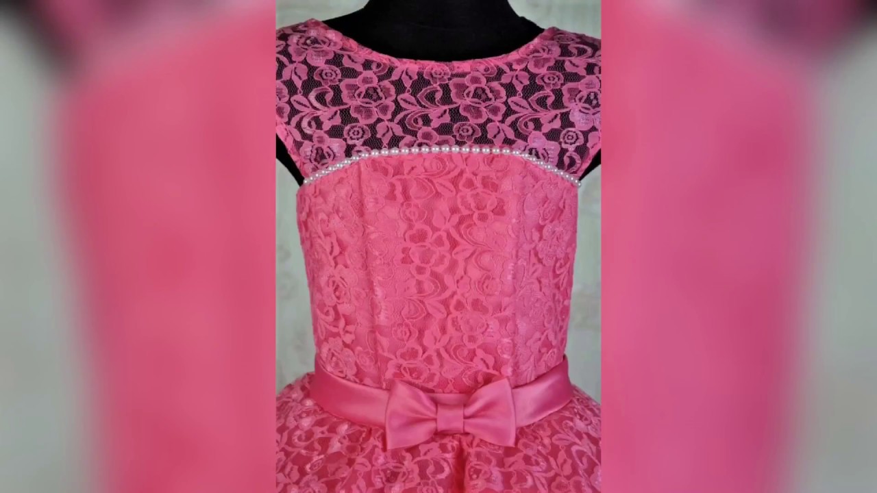 Кружевные Детские платья на 7-10 лет. Новинки 2018. Украина.