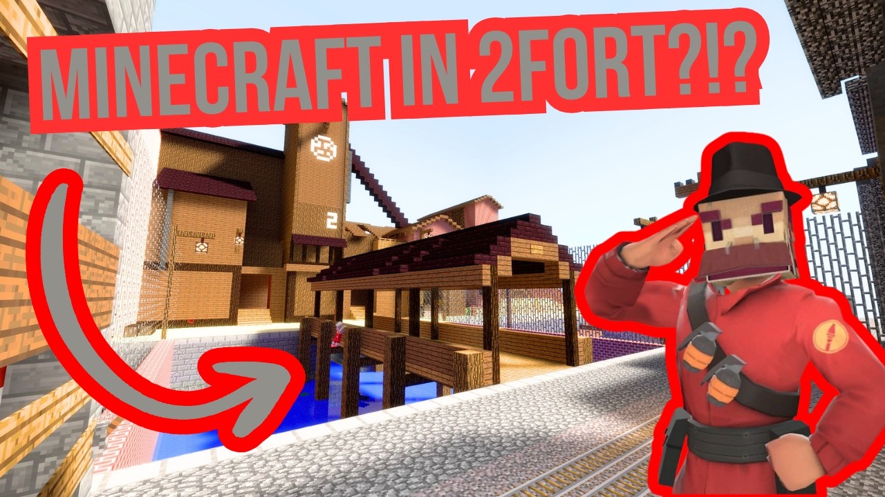 Minecraft 2Fort Exists?! | TF2 Custom Map - YouTube