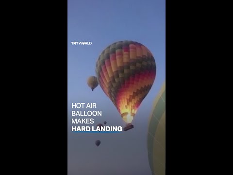 Hot Air Balloon Goes Off Course In Luxor