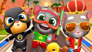 TALKING TOM GOLD RUN 2020 - NEW SPACE SIDE WORLD SUPER GINGER VS SPLASHY TOM VS KING TOM screenshot 5
