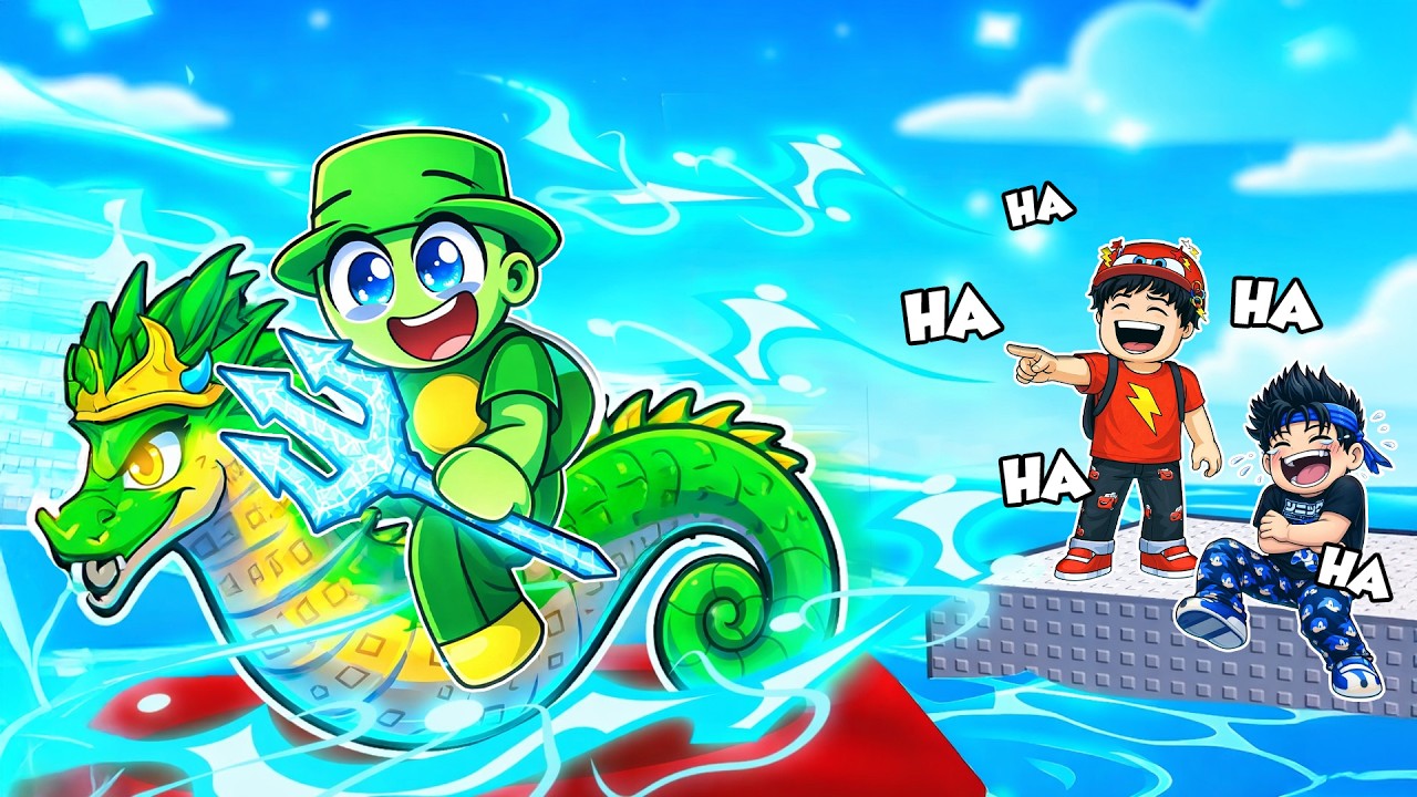 Je fais semblant d’être un NOOB puis j’utilise le CHEVAL DE MER MYTHIQUE !