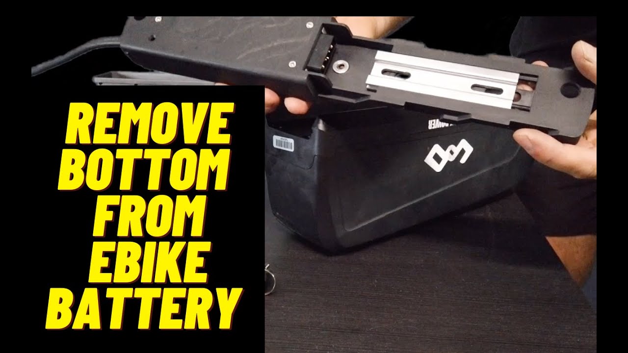 How to remove bottom plate from Lithium Ion Battery [ Ebike Install ] YouTube
