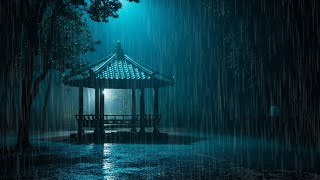 Deep Sleep Instantly with Heavy Rain &amp; Thunder | Cozy Cabin Storm Night Relaxing Ambience