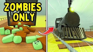 Using ONLY Zombies As Fuel In Roblox Dead Rails!