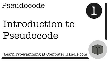 Introduction to Pseudocode (Prototype of a Program)