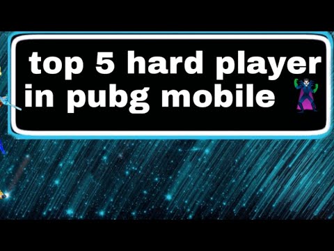 Top 5 უცხოელი მოთამაშე pubg mobile_ ში