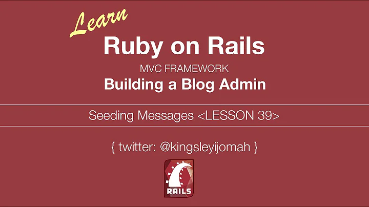 Learn Ruby on Rails Tutorials for Beginners (Building Admin System) - LESSON 39