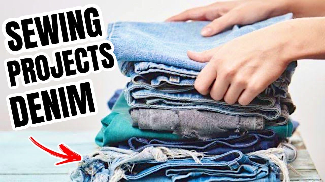 Denim Sewing Projects Jeans Repurpose Ideas DIY Denim Projects