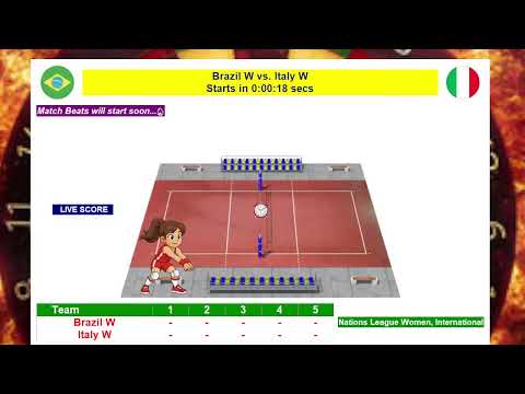 Video Italia vs Brasile | Volleyball Nations League Femminile - Settimana 1 | 7 Giugno 2026 LIVE SCORE