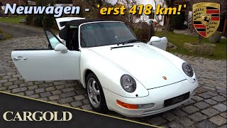 Porsche 993 Carrera Cabrio, 1995, erst original 418 km' ! Neuwertig!