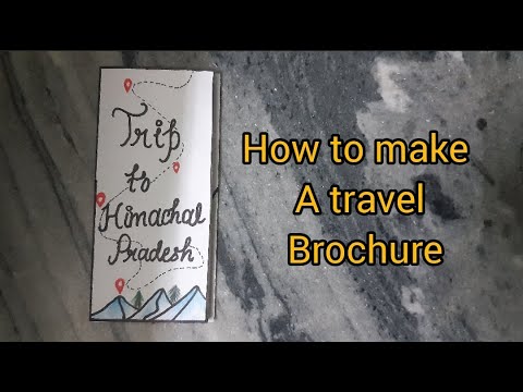 How To Make A Travel Brochure || The Colourful Canvas