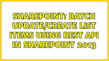 Sharepoint: Batch update/create list items using REST API in Sharepoint 2013