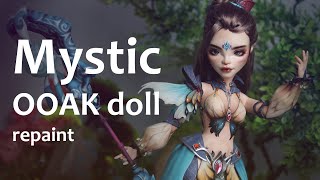 Mystic. Blushing & Face up | Crane's Creatures OOAK Monster High Doll Repaint | Relaxing
