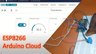 How to Send DHT Data from NodeMCU/ESP8266 to Arduino IoT Cloud