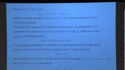 Combustion Theory, Heinz Pitsch, Day 3, Part 2