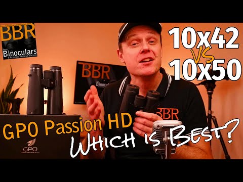 GPO Passion HD 10x42 vs 10x50 Binoculars