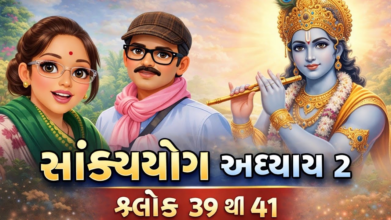 સાંખ્યયોગ અધ્યાય ૨ શ્લોક ૩૯ થી ૪૧   #motivation #duet #@rekhabadamivlog #vews #viral#hinduscripture 