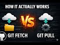 Git Fetch vs Git Pull explained visually under 5 minutes  #github