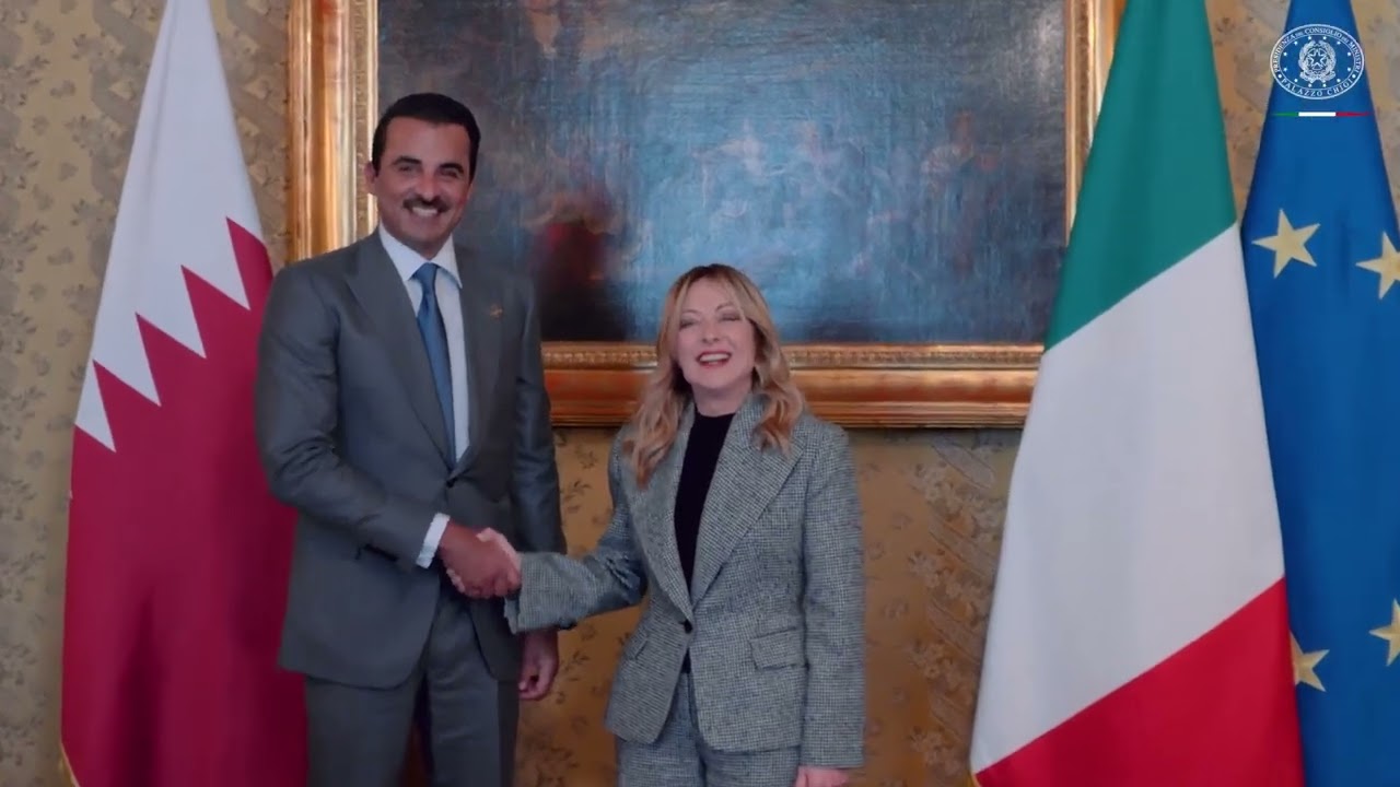 Giorgia Meloni  - Incontro del Presidente con l'Emiro del Qatar Al Thani (06.02.26)