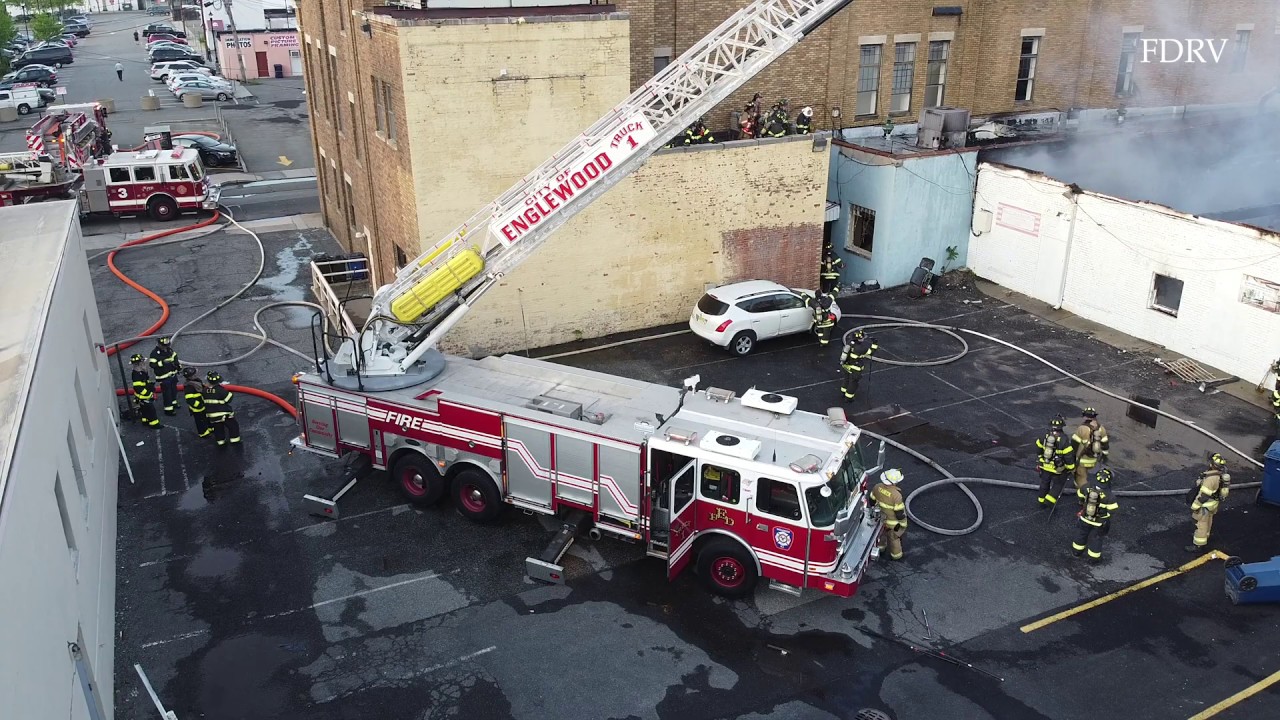 Major 4Alarm Fire Burns Through Furniture Store Drone Shots
