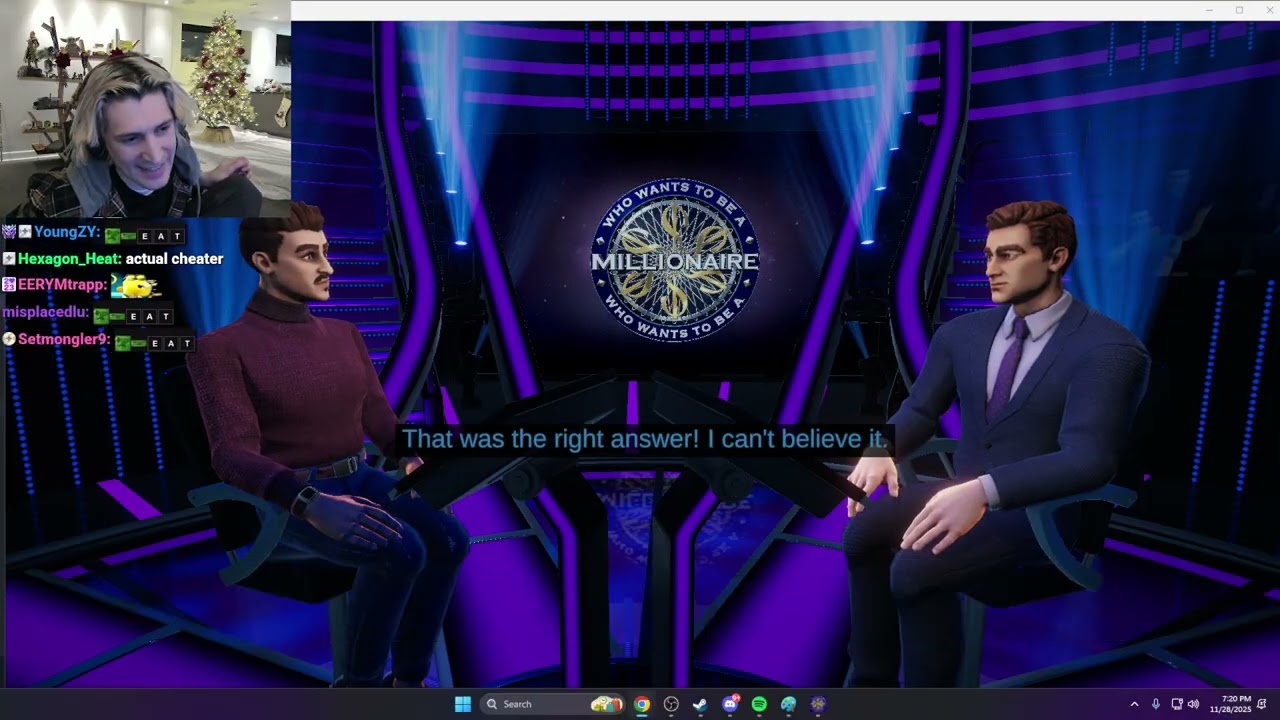 xQc is Desperate to Win WHO WANTS TO BE A MILLIONAIRE