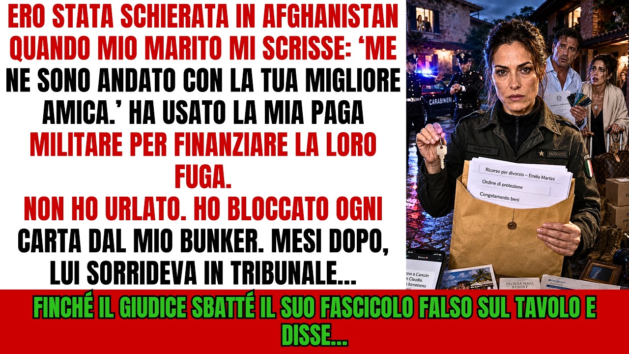 Alle 2:00 del mattino, in una base in Afghanistan, mio marito mi mandò una foto: era a Cancun con la mia migliore amica di vent’anni, al collo il pendente di diamanti che le avevo regalato con la...