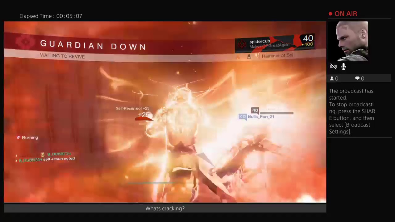 B_DUBB734's Live PS4 Broadcast Destiny Age of Triumph Silent  Crucible Clash Game Play