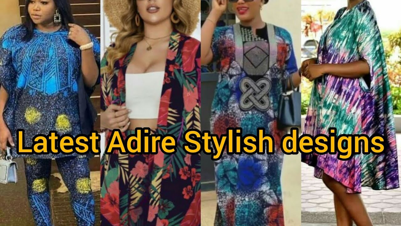 SILKY ADIRE styles for elegant ladies | Africane bicolore Adire bubu kaftan | African Tie and dye