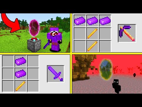 MİNECRAFT 1.14'TE KİMSENİN BİLMEDİĞİ GİZLİ ÇILGIN PORTAL - Minecraft