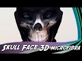 Balaclava Skull Face 3D Microfibra - Acessório de qualidade