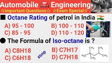 Automobile 🚘 Engineering || Top 20 Objective Questions And Answer For All Competitive Exams || SSC