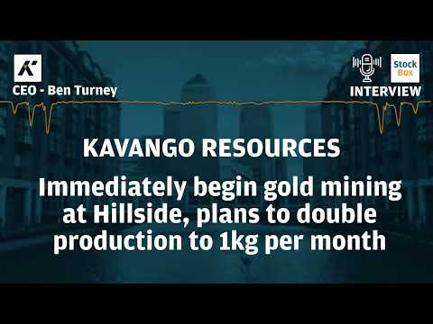 Kavango Resources Immediately Begin Gold Mining at Hillside #kav #gold