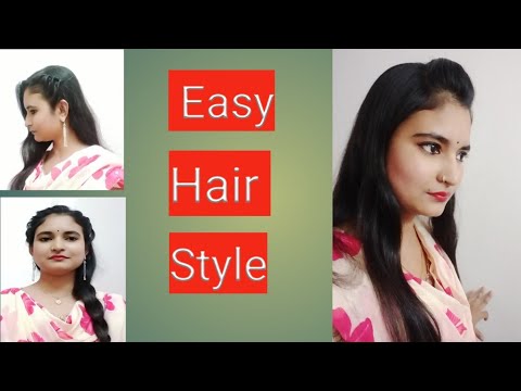 5 Easy Hair Styles for Medium & Length Hair #Health & Skin Care - YouTube