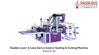 Double Layer 4-Lane Servo Control Sealing & Cutting Machine -BJA2+S 32"