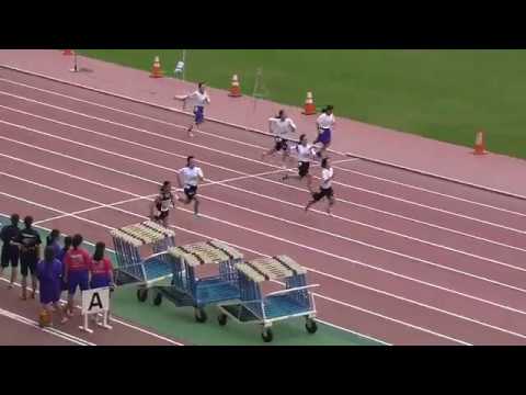 2018 茨城県中学校陸上記録会 0602 1年女子100m 10組