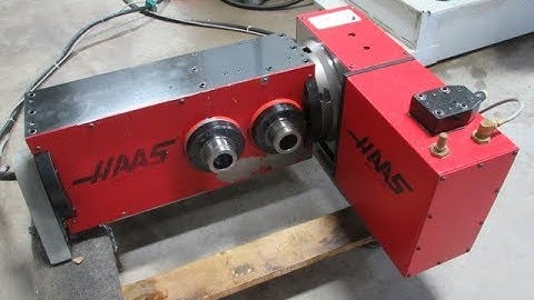 Haas T5C-2 Dual 5C Programmable Tilting 2-Axis Rotary Table (Brush Drive)